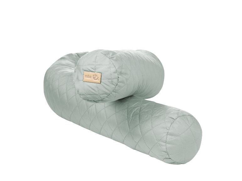 Lichtgroen, gewatteerd voedings- en zwangerschapskussen van roba