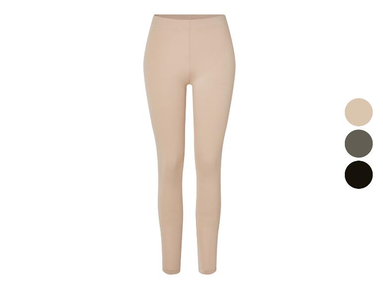 Beige leggings met kleur opties.