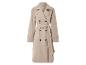 Beige trenchcoat met ceintuur.