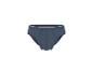 Marineblauwe katoenen herenslip met een witte elastische tailleband.