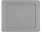 Grijze rechthoekige deksel met afgeronde hoeken en een verzonken rand.