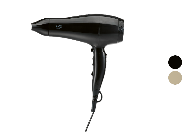 Cien Beauty haardroger in zwart en beige.