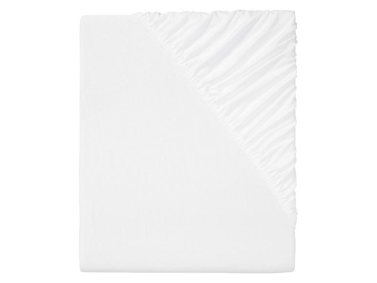 Witte hoeslaken met elastiek