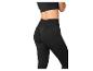 Zwarte sportleggings en top, naadloze stijl.