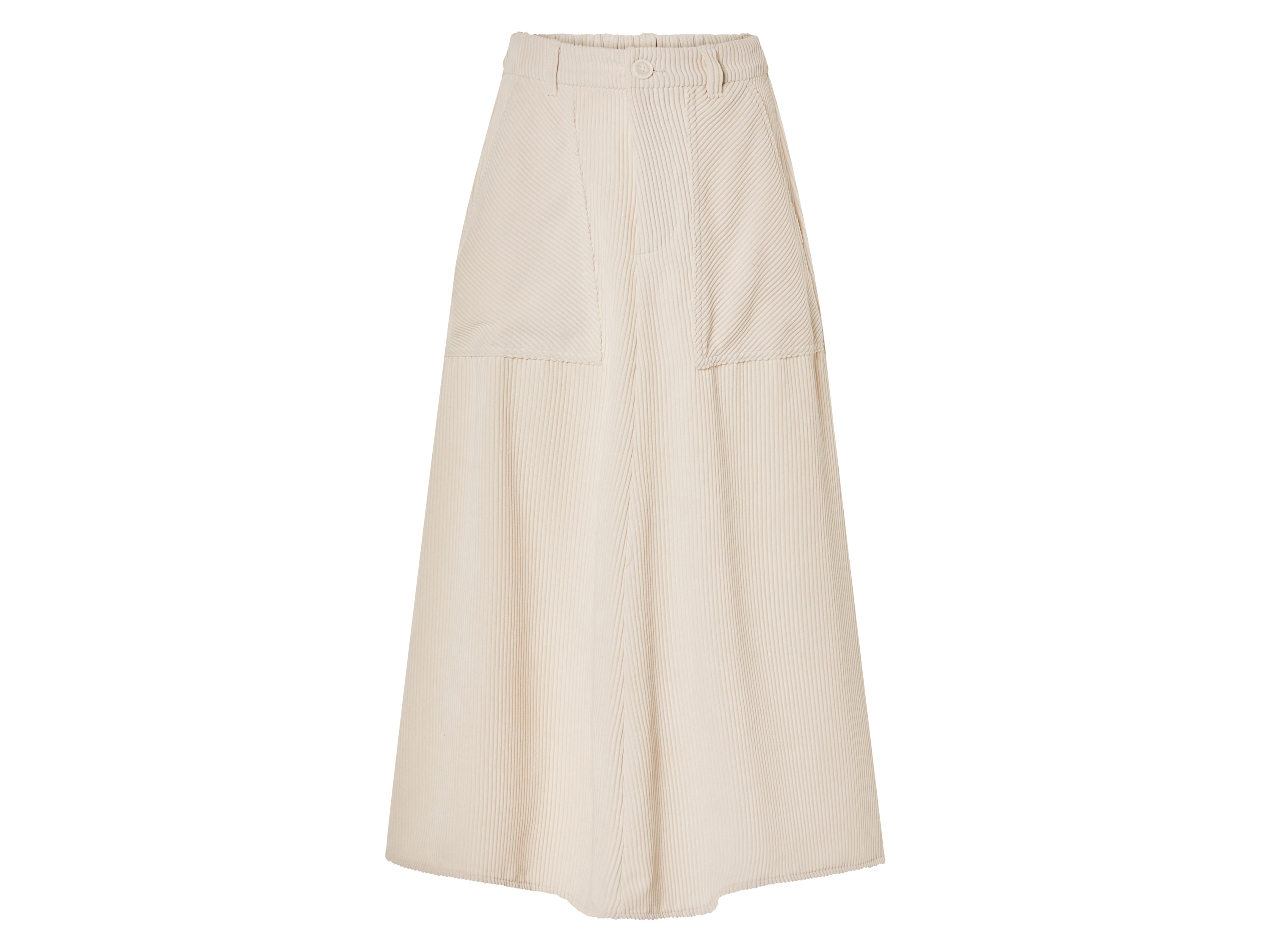 esmara Corduroy dames rok (38, Crème) afbeelding