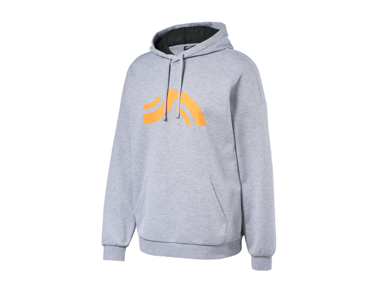 Grijze Crivit hoodie met oranje print