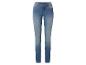 Blauwe damesjeans met lichte wassing.
