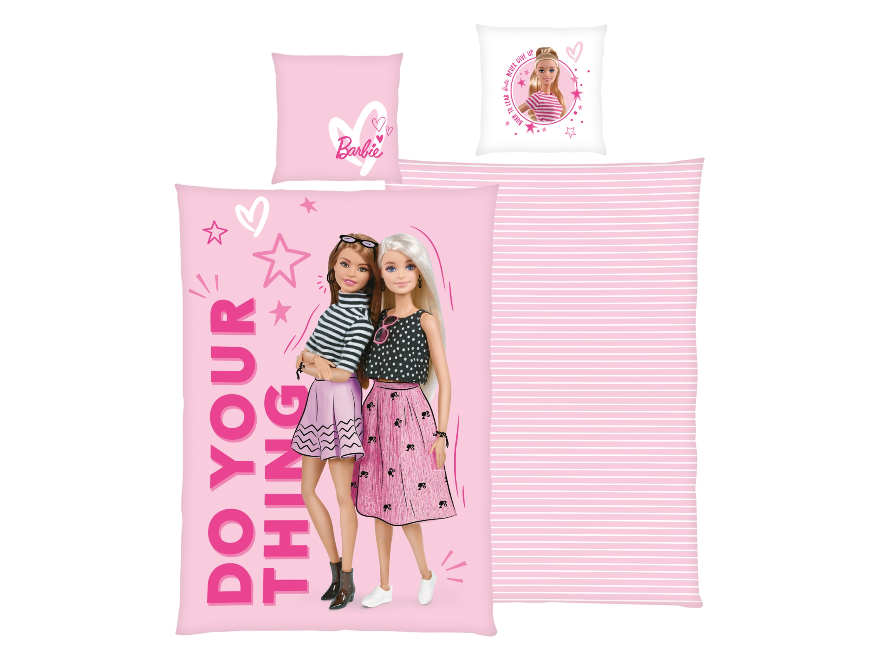 Barbie Dekbedovertrek 140 x 200 cm (Lichtroze) afbeelding