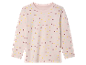 Roze longsleeve met stippen.