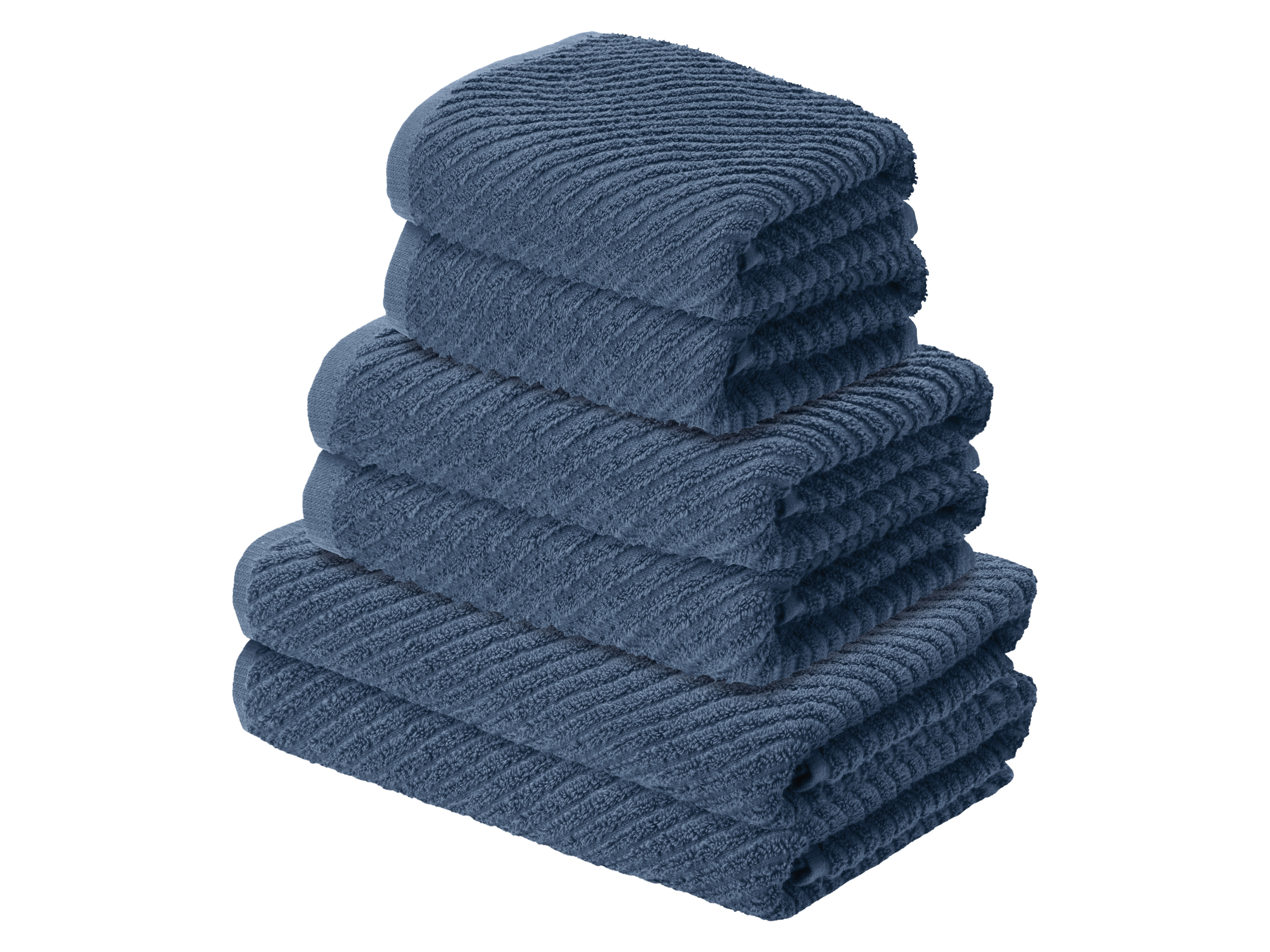 LIVARNO Handdoekenset, 6-delig (Blauw)