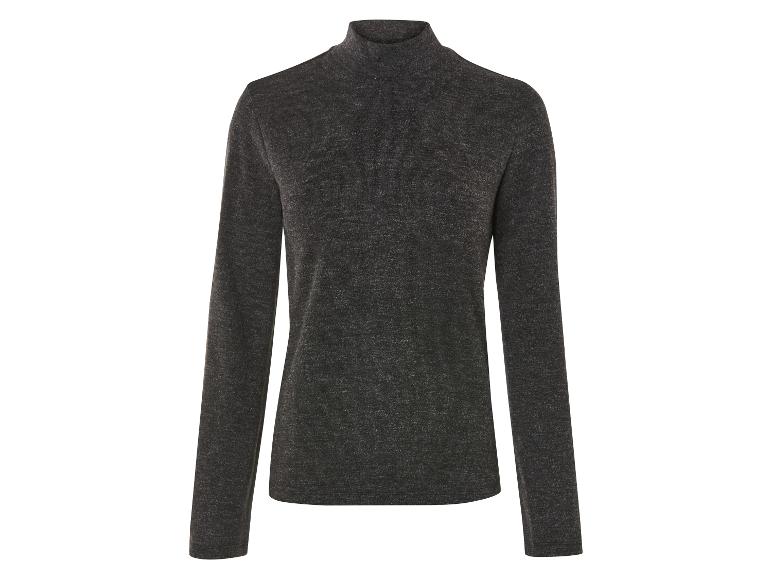 Een grijs longsleeve shirt met hoge hals.