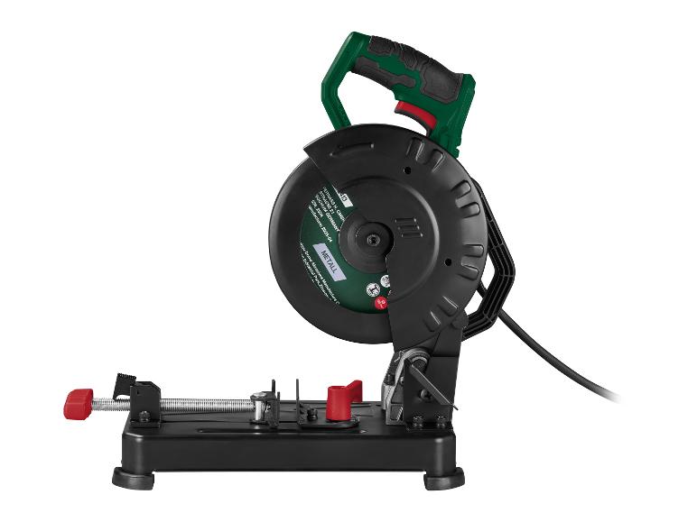 Metaalafkortzaag met groen handvat en zwarte basis.