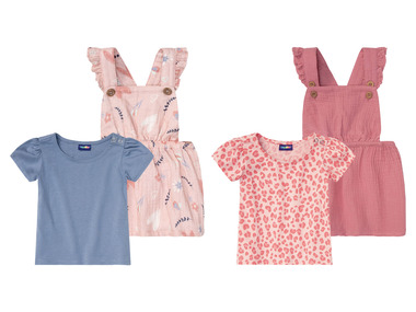lupilu® Set voor babymeisjes, 2-delig, gemaakt van zachte single-jersey-kwaliteit