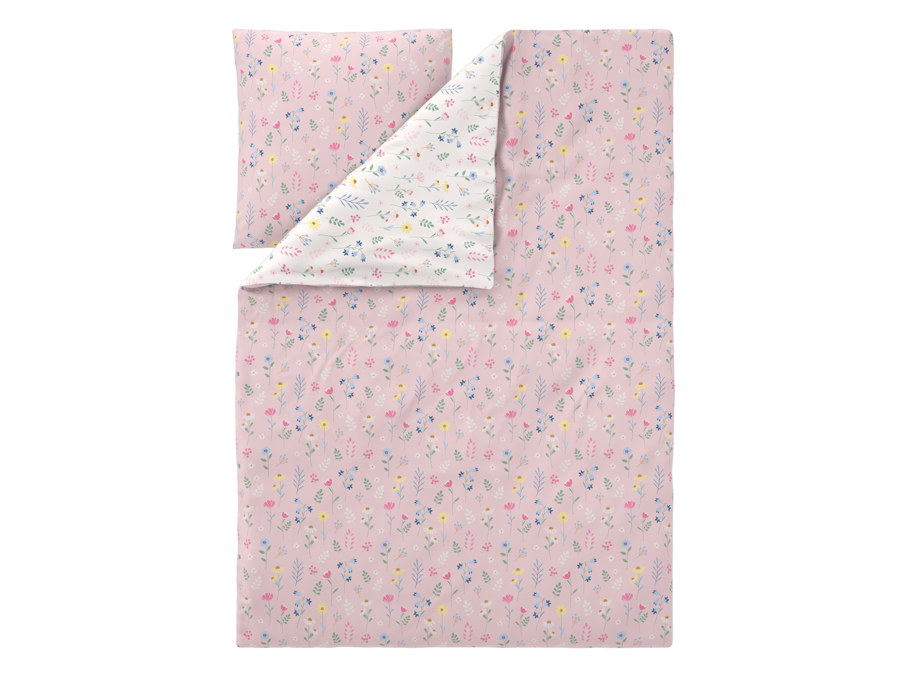 LIVARNO Kinder dekbedovertrek 140 x 200 cm (bloemen)