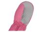 Roze kindermouw met grijze handpalm