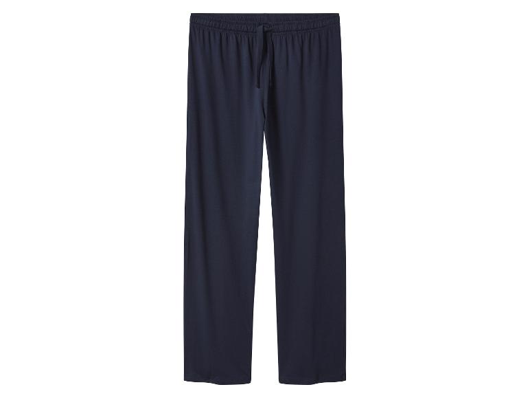 Donkerblauwe pyjamabroek met trekkoord