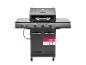 Zwarte gasbarbecue met TRU-INFRARED technologie