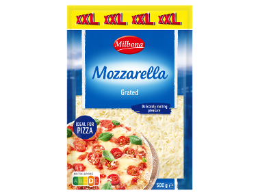 MILBONA Geraspte mozzarella