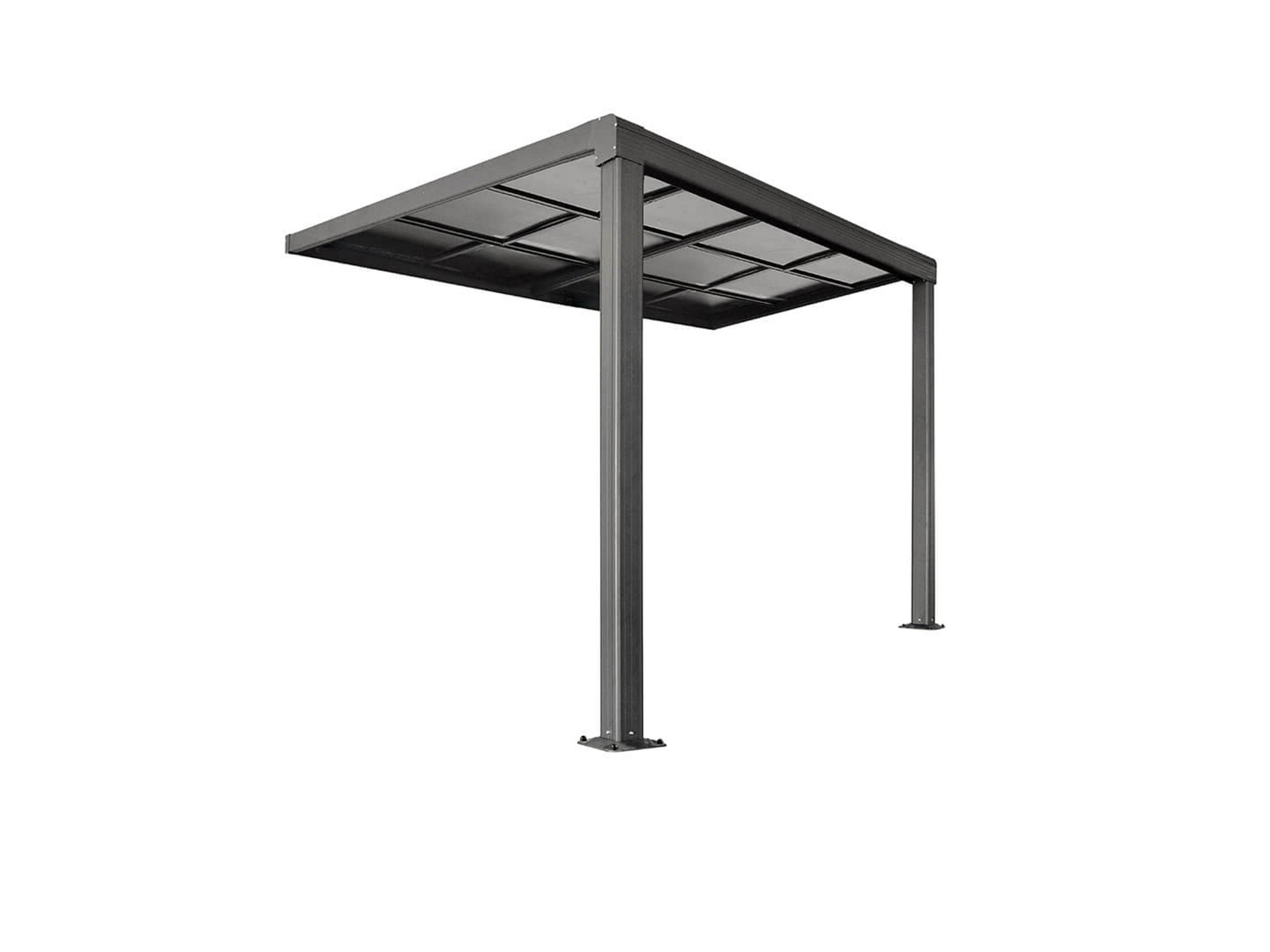 HOME DELUXE Terrassenoverkapping SOLIS DELUXE, verschillende maten. (290 x 295 cm, Grijs)