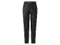 Zwarte imitatie leren broek met hoge taille en rechte pijpen.