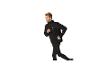 Man in zwart hardloopjack en legging