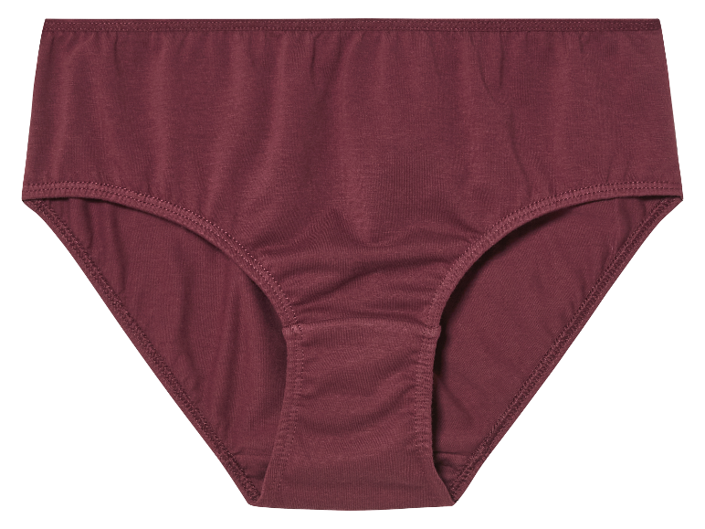 Bordeaux katoenen onderbroek.