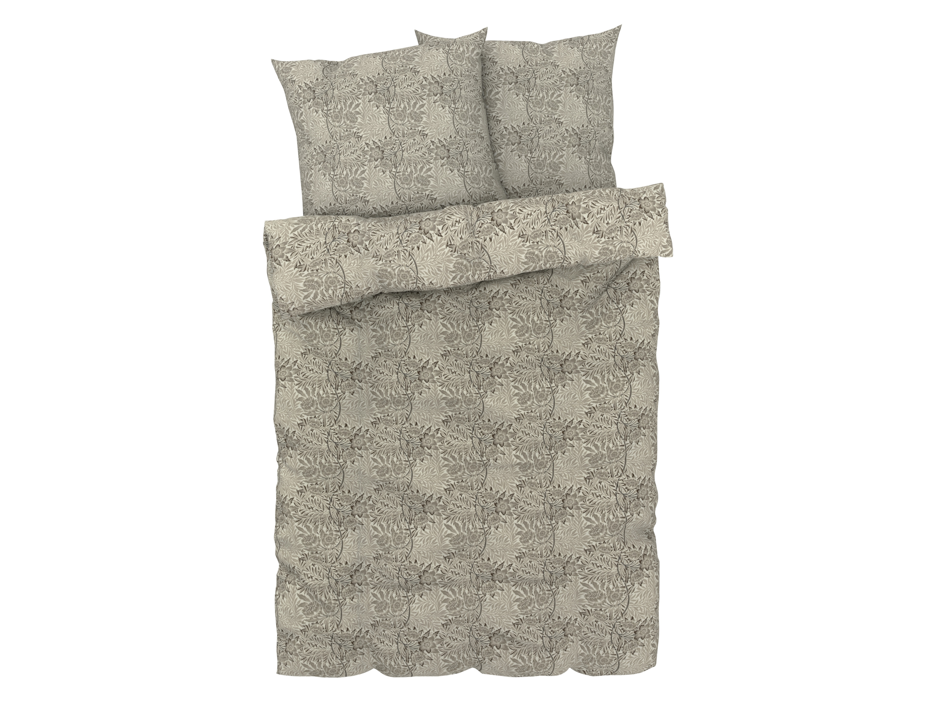 LIVARNO HOME Dekbedovertrek 200 x 200 cm (Bloemen beige)