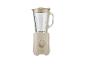 Beige SilverCrest blender met glazen kan en draaiknop