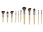 Een set Cien Beauty make-upkwasten met lichte houten handvatten.