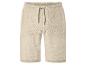 Beige korte broek met trekkoord.