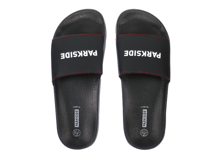 Zwarte slippers Parkside.