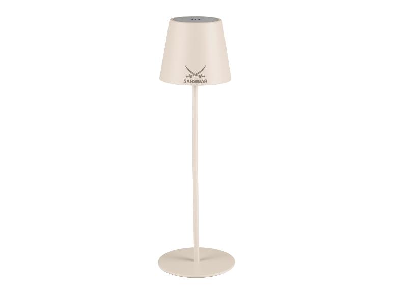 Beige SansIbar staande lamp met minimalistisch ontwerp.
