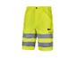 Parkside werkshorts, fluorescerend geel met reflecterende banen.