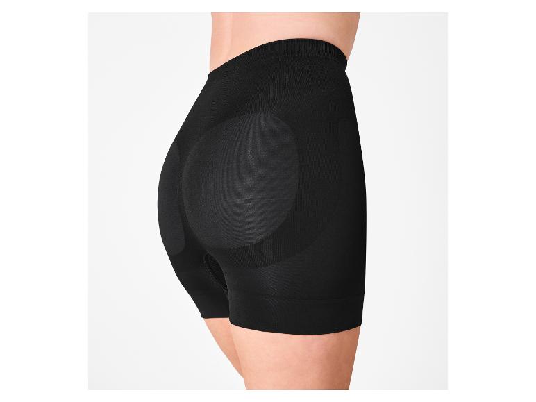 Zwarte corrigerende boxershorts voor dames, zijaanzicht