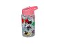 Minnie Mouse waterfles met roze deksel en rasterpatroon