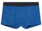 Donkerblauwe boxershorts met een zwarte band.