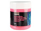 Een roze potje glow-in-the-dark verf van Crelando.