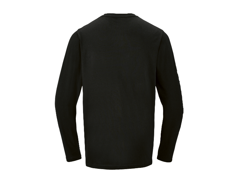 Zwart shirt met lange mouwen.