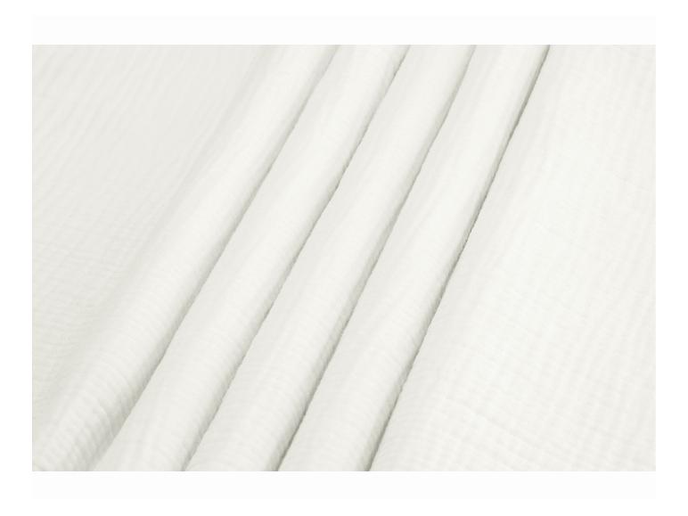 Zachte witte mousseline stof.