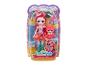 Enchantimals Sunshine Beach Texie Tiger en Sabre poppenset in verpakking
