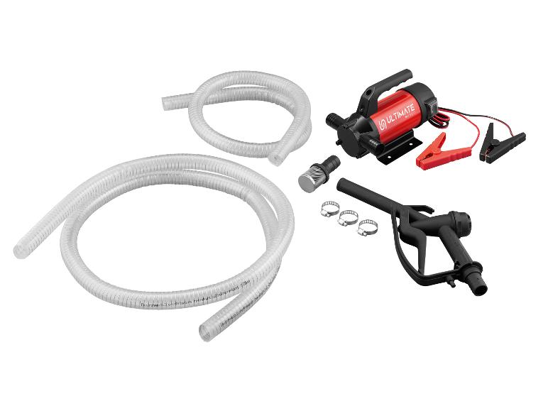 ULTIMATE SPEED brandstofpomp met slangen, klemmen en vulpistool.