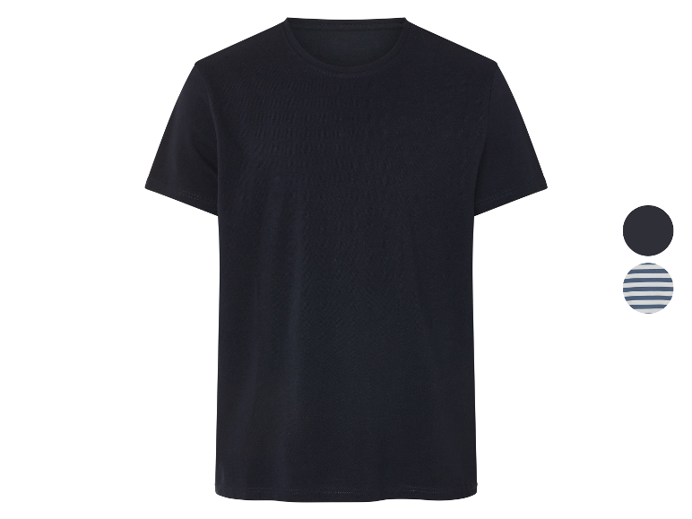 Herenshirts: donkerblauw en gestreept.