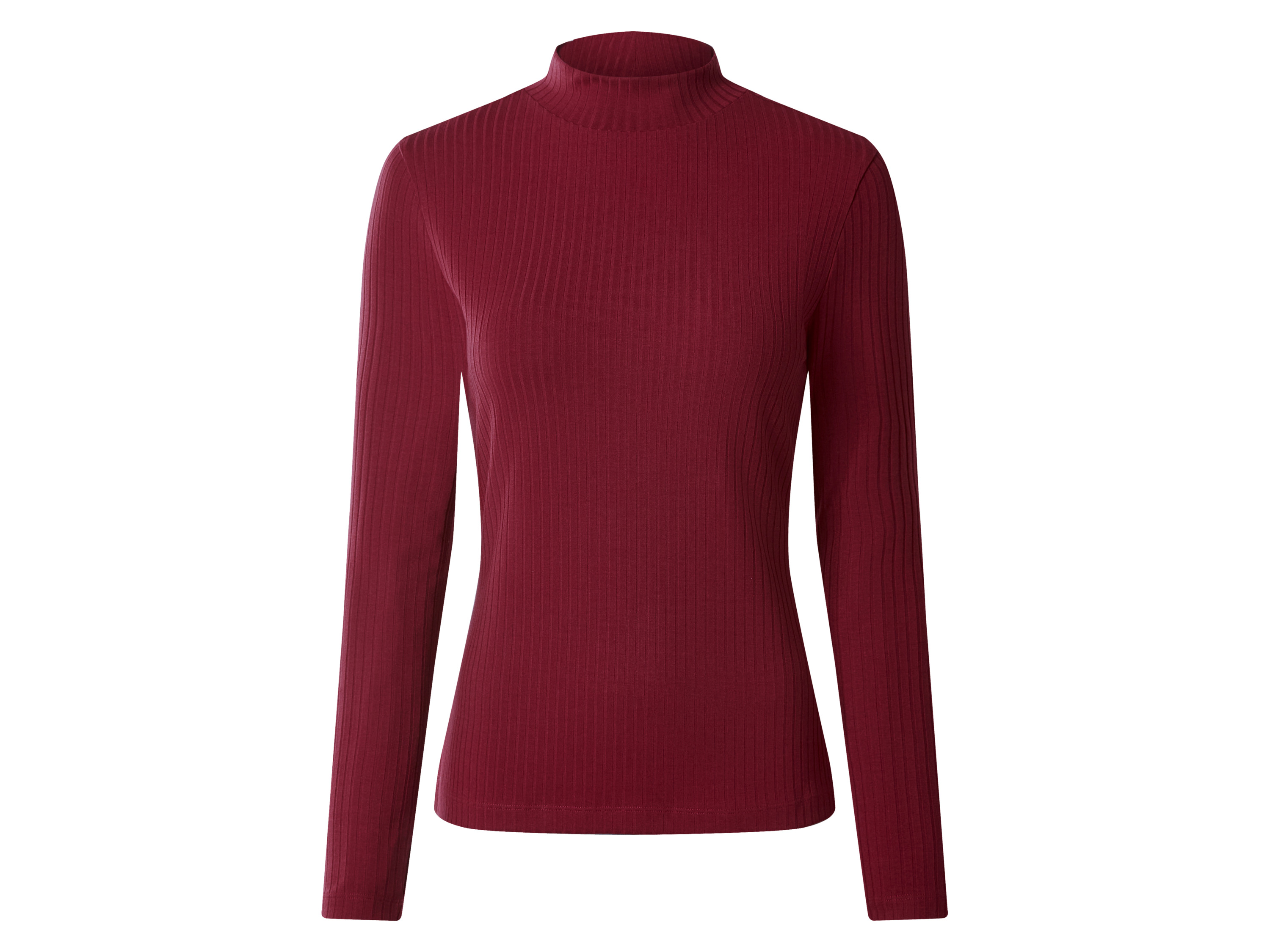 ESMARA Dames Geribbelde Gebreide Trui (Rood, L (44/46))