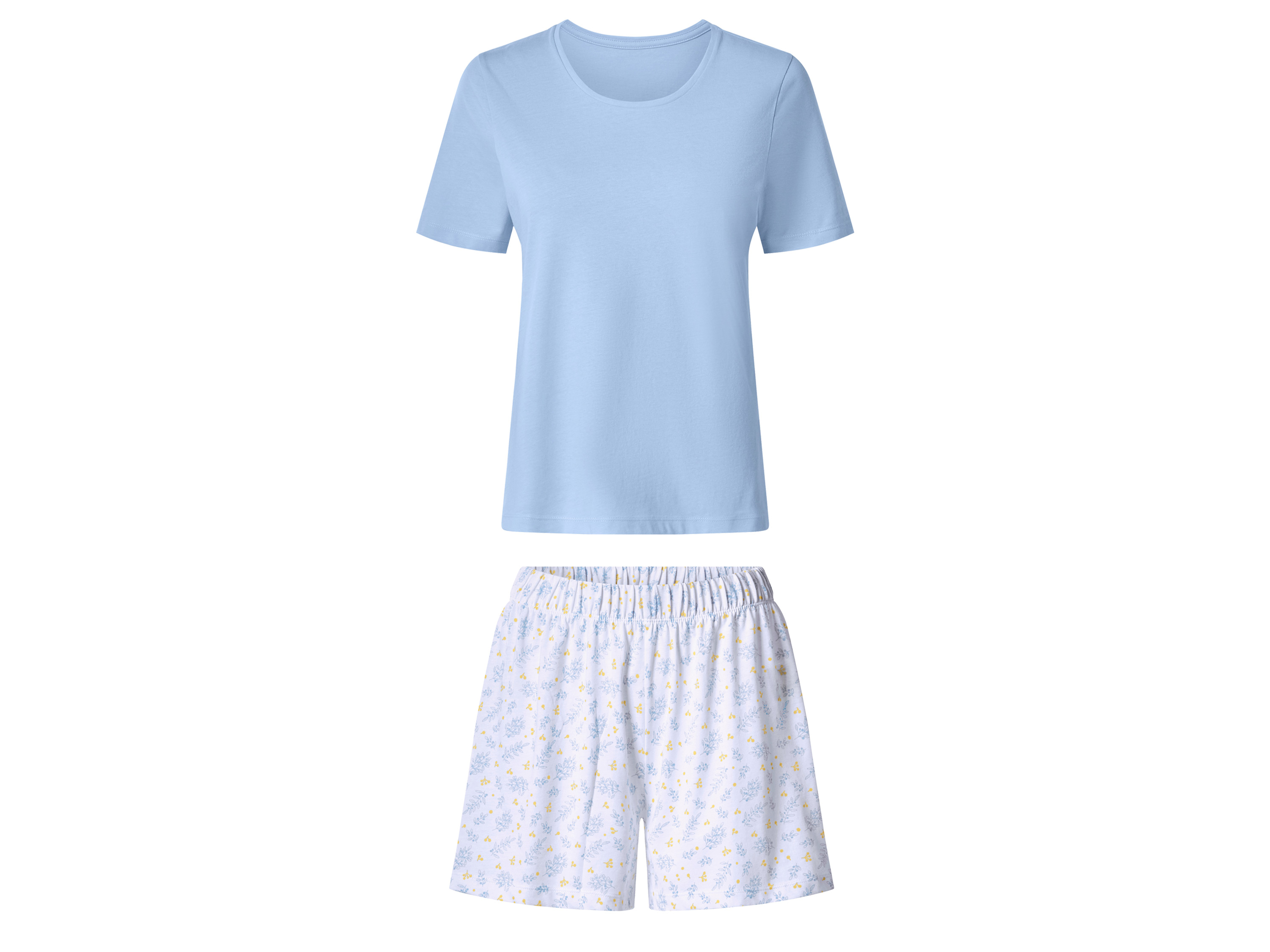 esmara Korte dames pyjama (Blauw/wit, S (36/38))