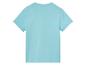 Turquoise t-shirt voor kinderen.
