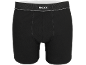 Zwarte herenboxershort met elastische tailleband en wit logo