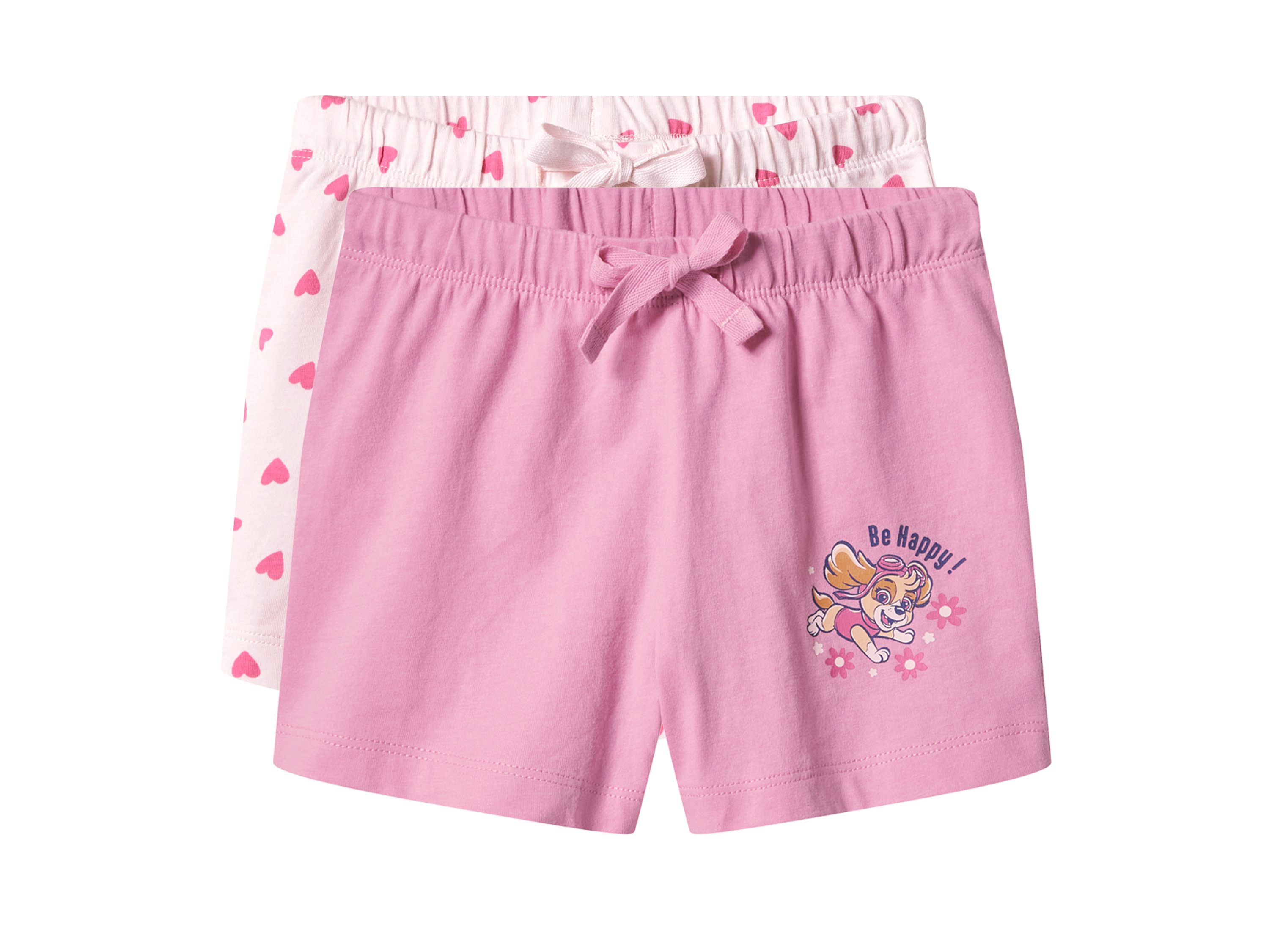 Set van 2 kinder shorts Paw Patrol (Roze, 110/116)