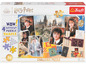 Harry Potter puzzel met 272 stukjes van Trefl met afbeeldingen van Hogwarts, Harry, Hermelien en Ron.