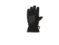 Zwarte winterhandschoen met getextureerde handpalm en verstelbare polsband.