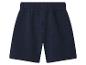 Donkerblauwe jersey shorts met elastische tailleband.